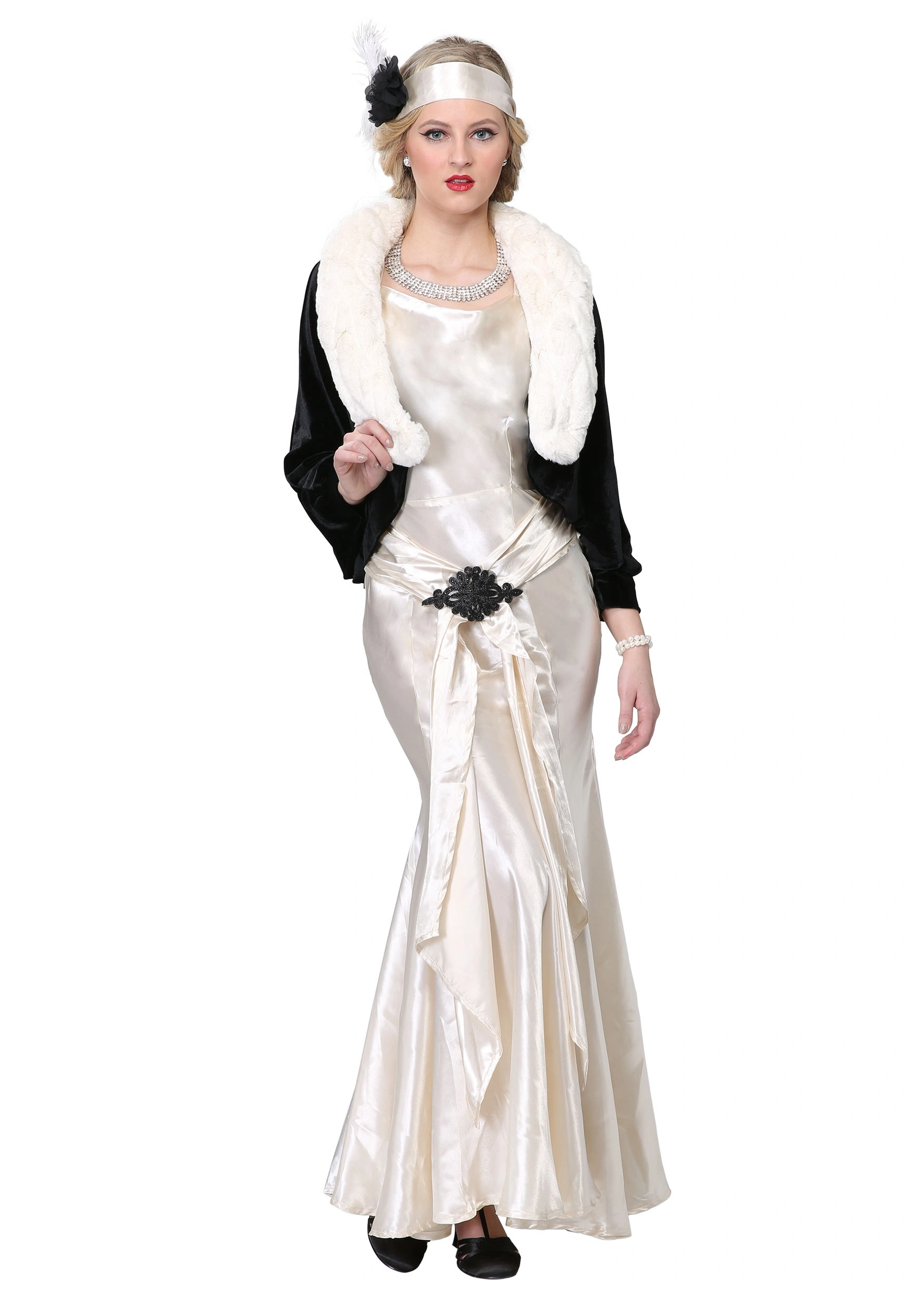 Fun Costumes Women's 1920s Socialite Costume 3 Fun Costumes Women's 1920s Socialite Costume