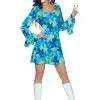 Underwraps 70s Wild Flower Dress Costume