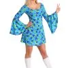 Fun Costumes Women's Wild Flower 70s Disco Dress Plus Size Costume 2 Fun Costumes Women's Wild Flower 70s Disco Dress Plus Size Costume -Fun Costumes Store 70s wild flower dress costume plus womens1