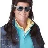 California Costume Collection 80s Brown Rock Mullet Wig 2 California Costume Collection 80s Brown Rock Mullet Wig -Fun Costumes Store 80s brown rock mullet wig