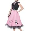 California Costume Collection 50s Sweetheart Costume For Adults -Fun Costumes Store adult 50s sweetheart costume