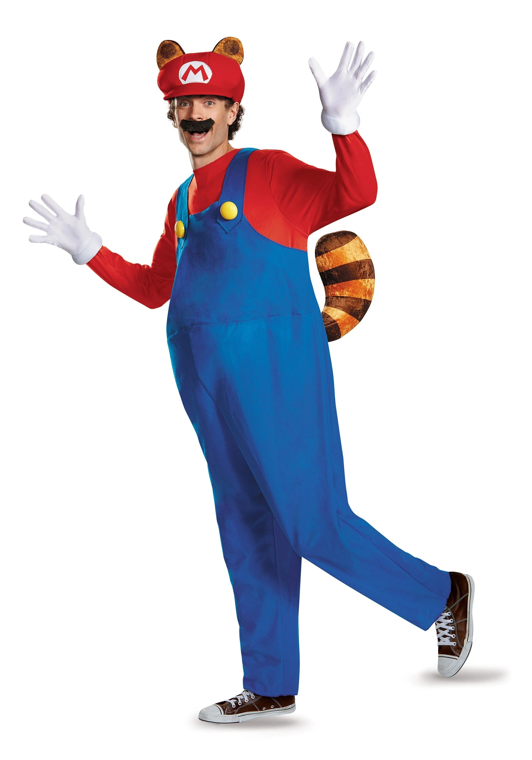 Disguise Adult Deluxe Mario Raccoon Costume 3 Disguise Adult Deluxe Mario Raccoon Costume
