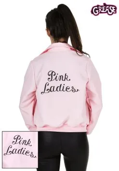 Fun Costumes Adult Deluxe Pink Ladies Jacket Costume -Fun Costumes Store adult deluxe pink ladies jacket back