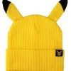 Bioworld Merchandising / Independent Sales Adult Pokémon Pikachu 3D Cosplay Cuff Beanie 2 Bioworld Merchandising / Independent Sales Adult Pokémon Pikachu 3D Cosplay Cuff Beanie -Fun Costumes Store adult pokemon pikachu 3d cosplay cuff beanie