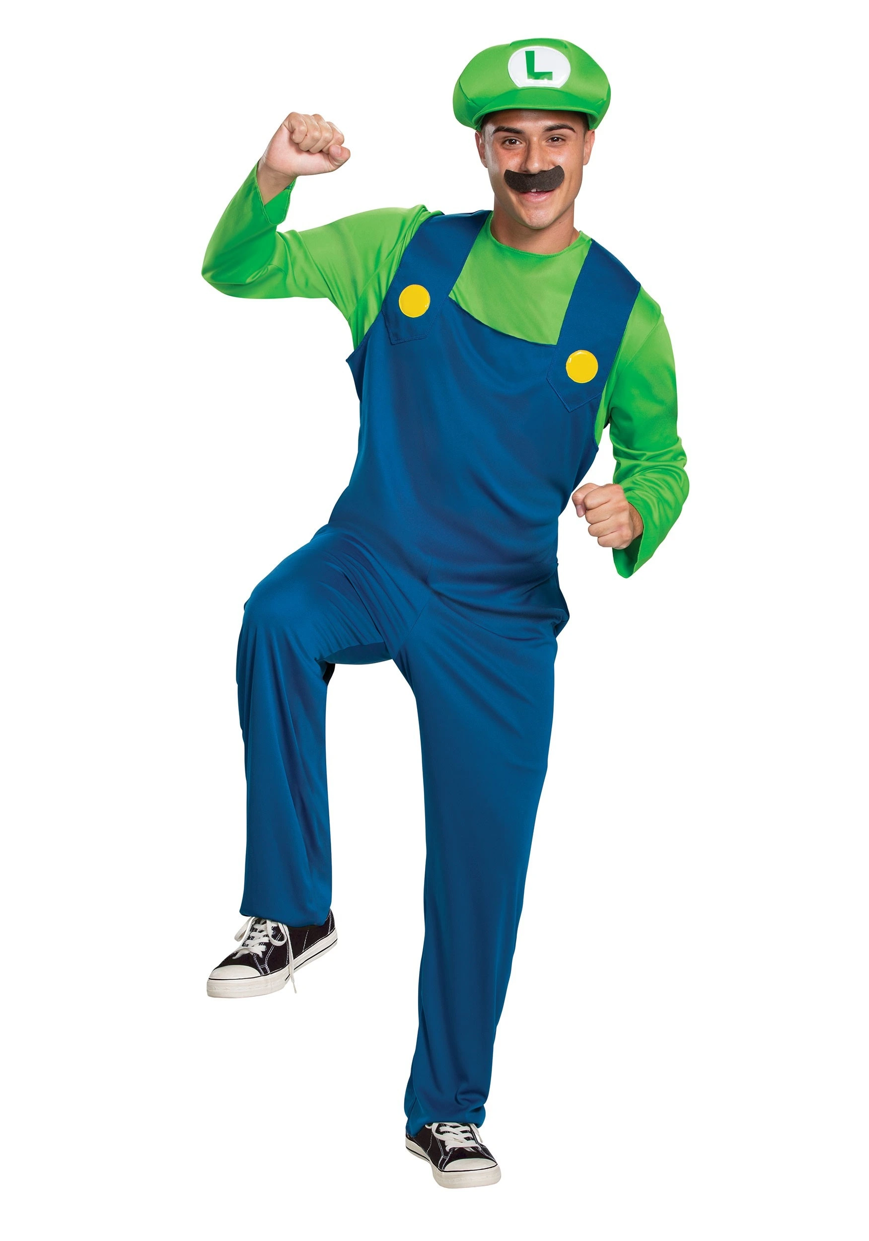 Disguise Adult Super Mario Classic Luigi Costume 3 Disguise Adult Super Mario Classic Luigi Costume