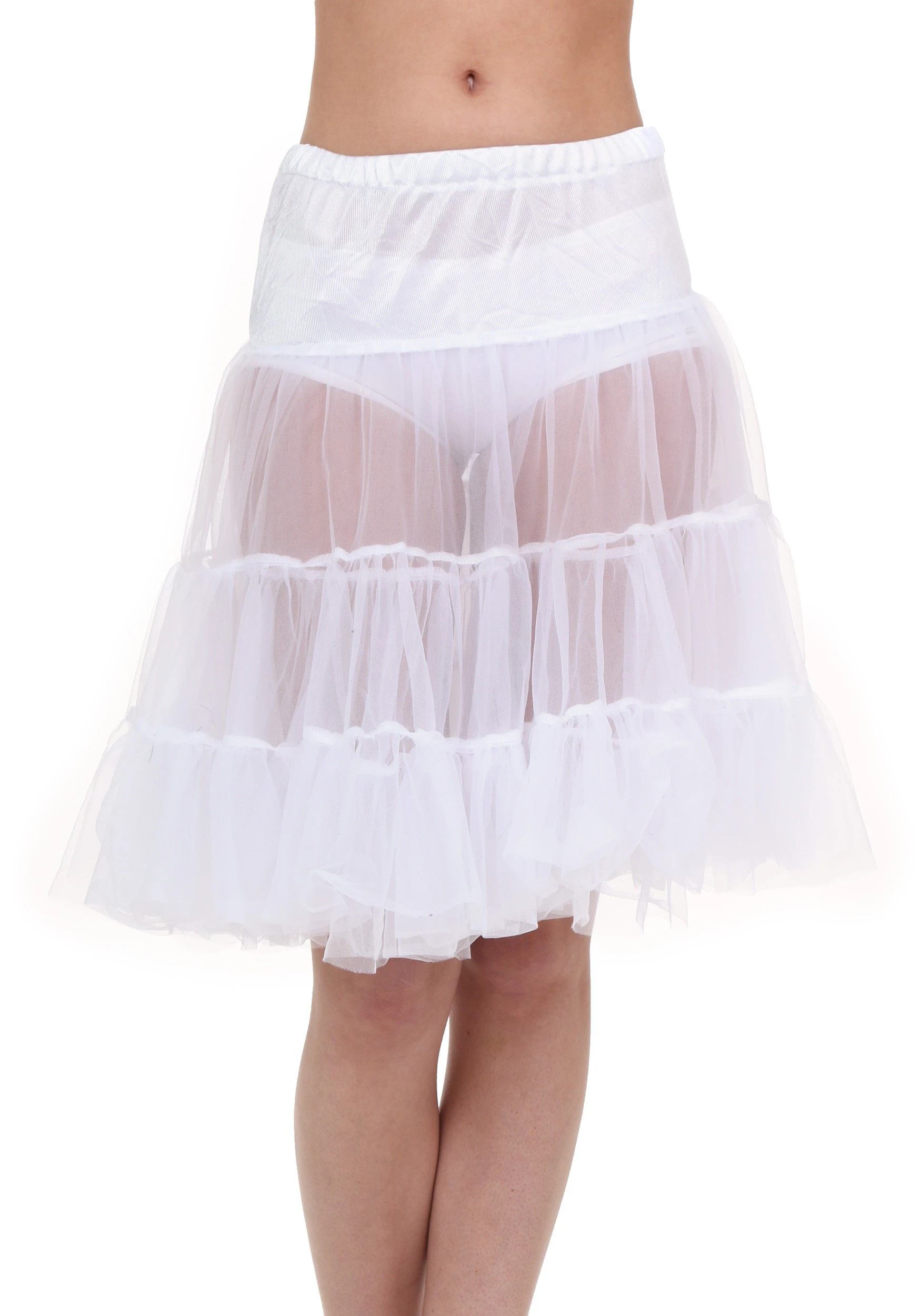 Fun Costumes White Knee Length Crinoline For Adults 3 Fun Costumes White Knee Length Crinoline For Adults