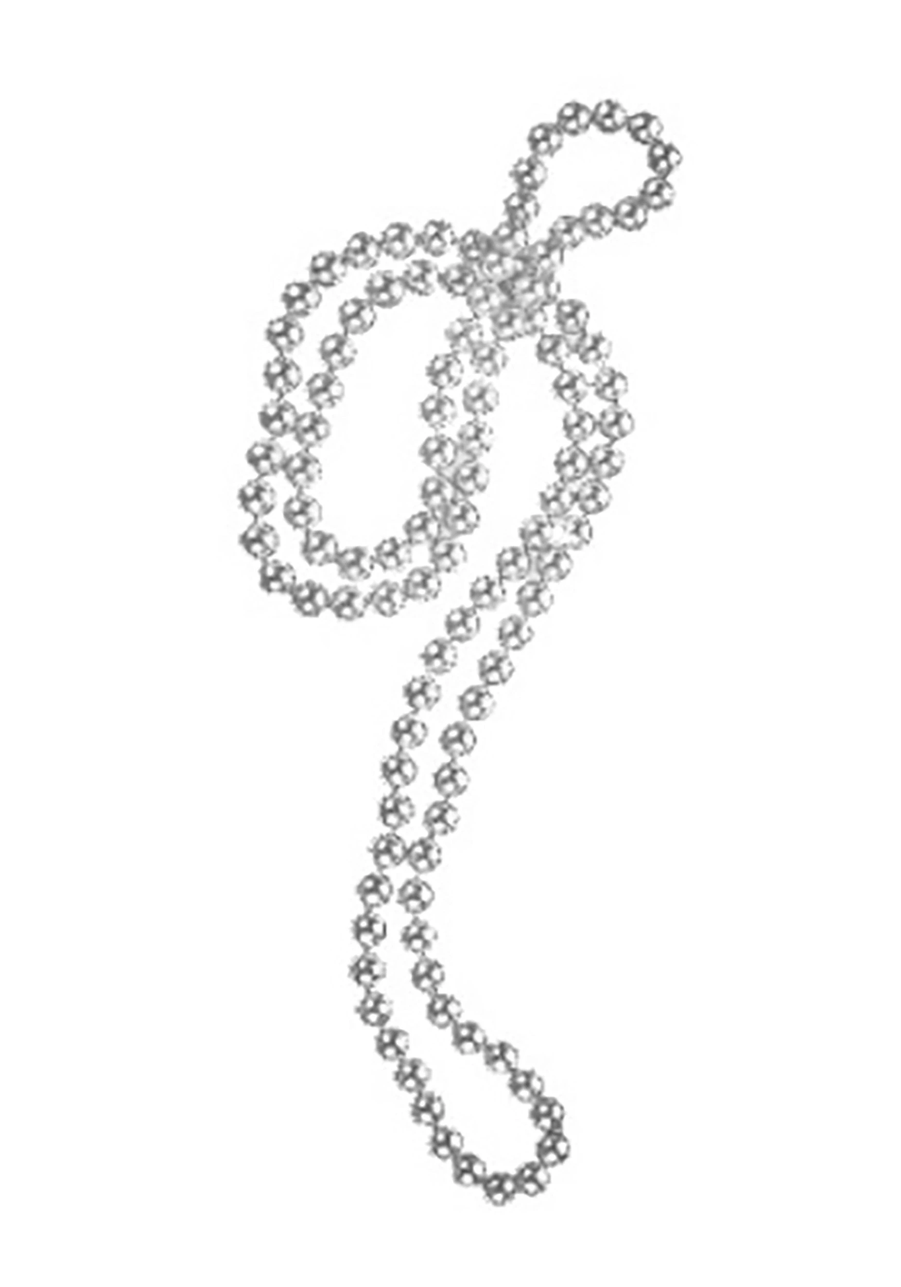 Kern International Beaded Silver Necklace 3 Kern International Beaded Silver Necklace