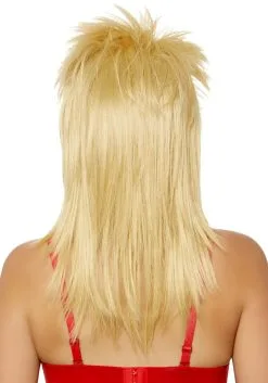 LEG AVENUE Blonde Rocker Wig -Fun Costumes Store blonde rocker wig alt 1