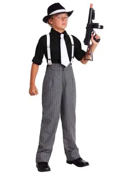 Fun Costumes Boy's Mafia Underboss Costume