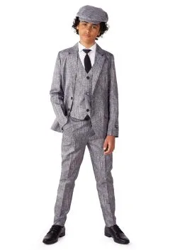 Opposuits Kid's 20s Gangster Suit -Fun Costumes Store child 20s gangster suit alt 2