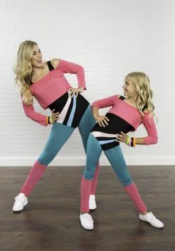 Fun Costumes 80's Workout Girl Costume For Kids -Fun Costumes Store child 80s workout girl costume 3