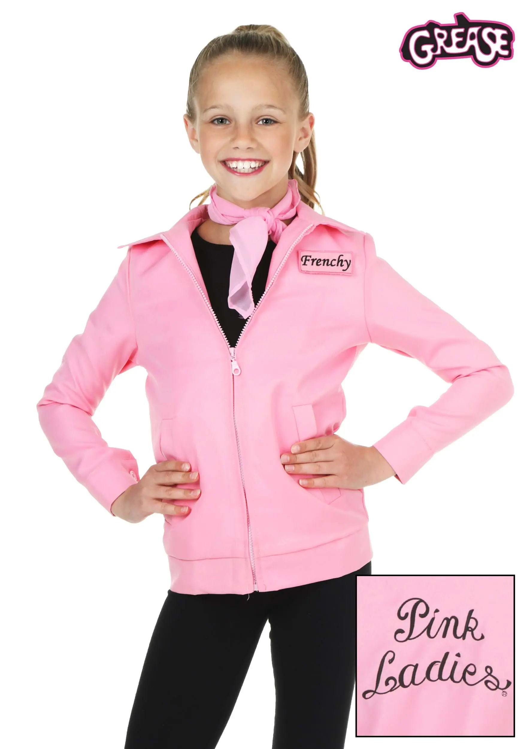 Fun Costumes Child Authentic Pink Ladies Jacket Costume 3 Fun Costumes Child Authentic Pink Ladies Jacket Costume