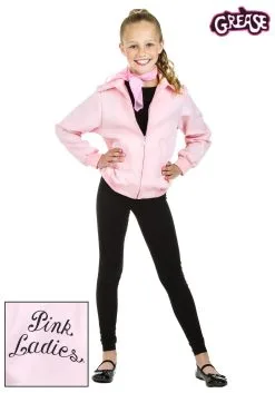 Fun Costumes Child Deluxe Pink Ladies Jacket Costume