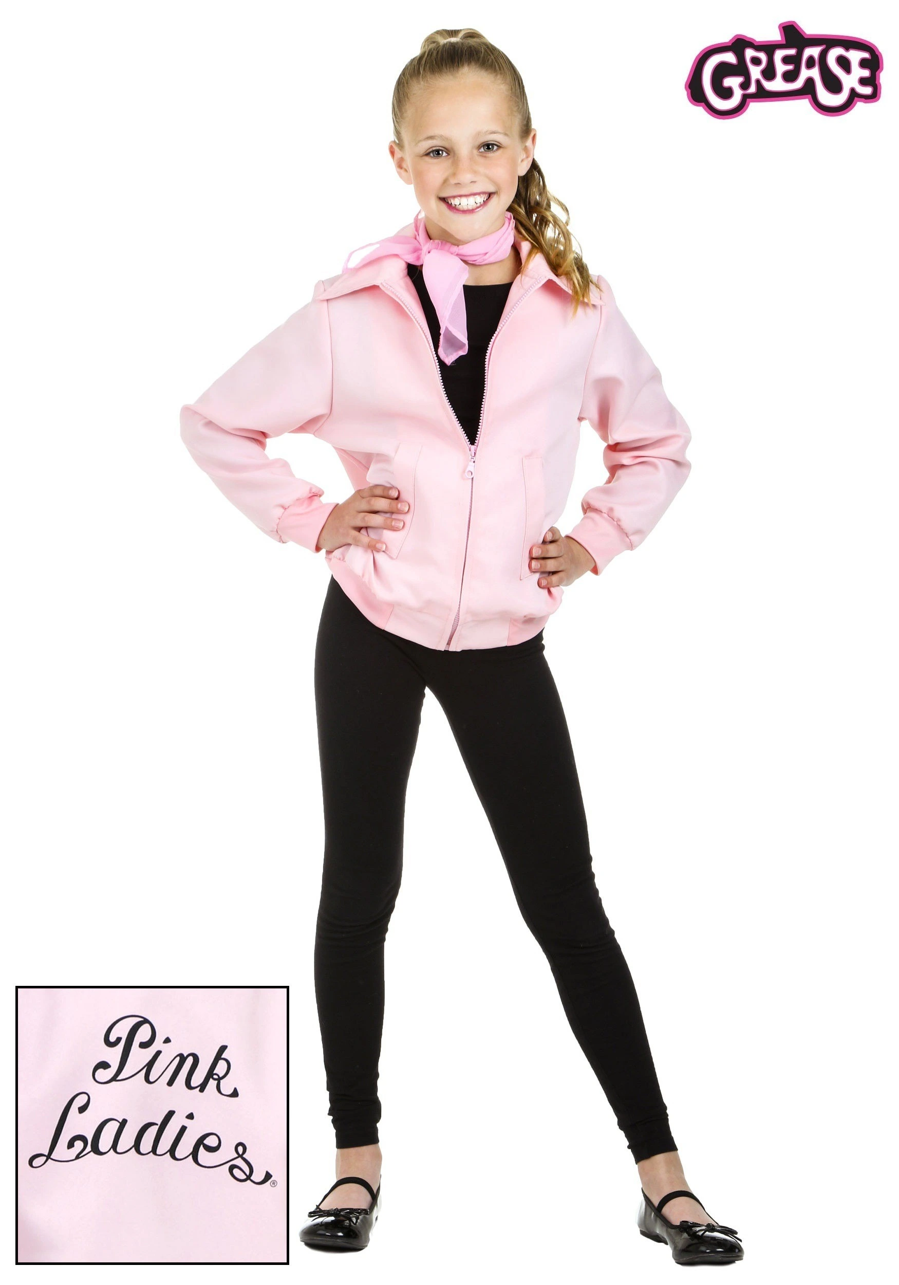 Fun Costumes Child Deluxe Pink Ladies Jacket Costume 3 Fun Costumes Child Deluxe Pink Ladies Jacket Costume