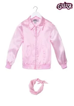 Fun Costumes Girl's Grease Pink Ladies Costume Jacket -Fun Costumes Store child pink ladies jacket alt 5