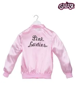 Fun Costumes Girl's Grease Pink Ladies Costume Jacket -Fun Costumes Store child pink ladies jacket alt 6