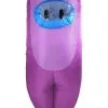 Studio Halloween Purple Sus Crewmate Killer Costume For Kids -Fun Costumes Store child purple sus crewmate killer costume