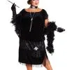 Fun Costumes Plus Size Black Flapper Costume For Women -Fun Costumes Store deluxe black plus size flapper update3