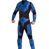 Rubies Costume Co. Inc Deluxe Halo Blue Spartan Costume -Fun Costumes Store deluxe halo blue spartan costume