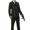 Fun Costumes Deluxe Pin Stripe Gangster Costume Suit -Fun Costumes Store deluxe pin stripe gangster suit5