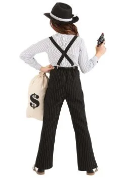 Fun Costumes 1920s Gangster Lady Costume For Girls -Fun Costumes Store girls 1920s gangster lady costume alt 2