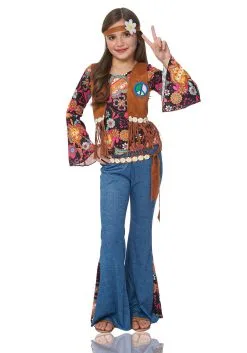 Costume Culture By Franco LLC Girl's Peace Out Hippie Costume