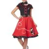 California Costume Collection Girls Red 50s Sweetheart Costume -Fun Costumes Store girls red 50s sweetheart costume