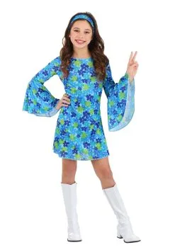 Fun Costumes Wild Flower 70s Costume Dress For Girls