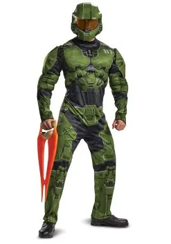 Disguise Adult Halo Infinite Master Chief Costume -Fun Costumes Store halo infinite master chief adult costume alt 1