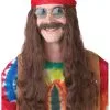 California Costume Collection Hippie Man Wig And Mustache -Fun Costumes Store hippie man wig and mustache