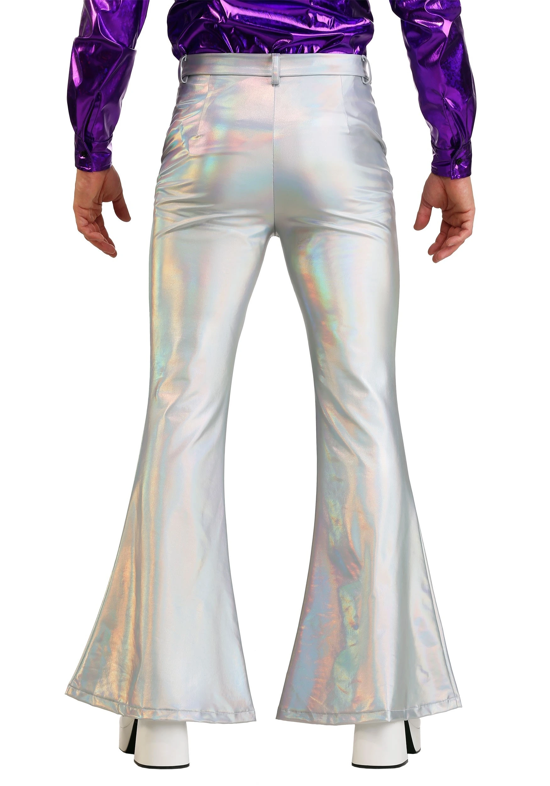 Fun Costumes Men's Holographic Disco Pants 4 Fun Costumes Men's Holographic Disco Pants - Image 2