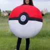 Disguise Inflatable Poké Ball Adult Costume -Fun Costumes Store inflatable poke ball adult costume