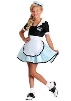 Deals 80's Costumes Store -Fun Costumes Store kids car hop girl costume alt