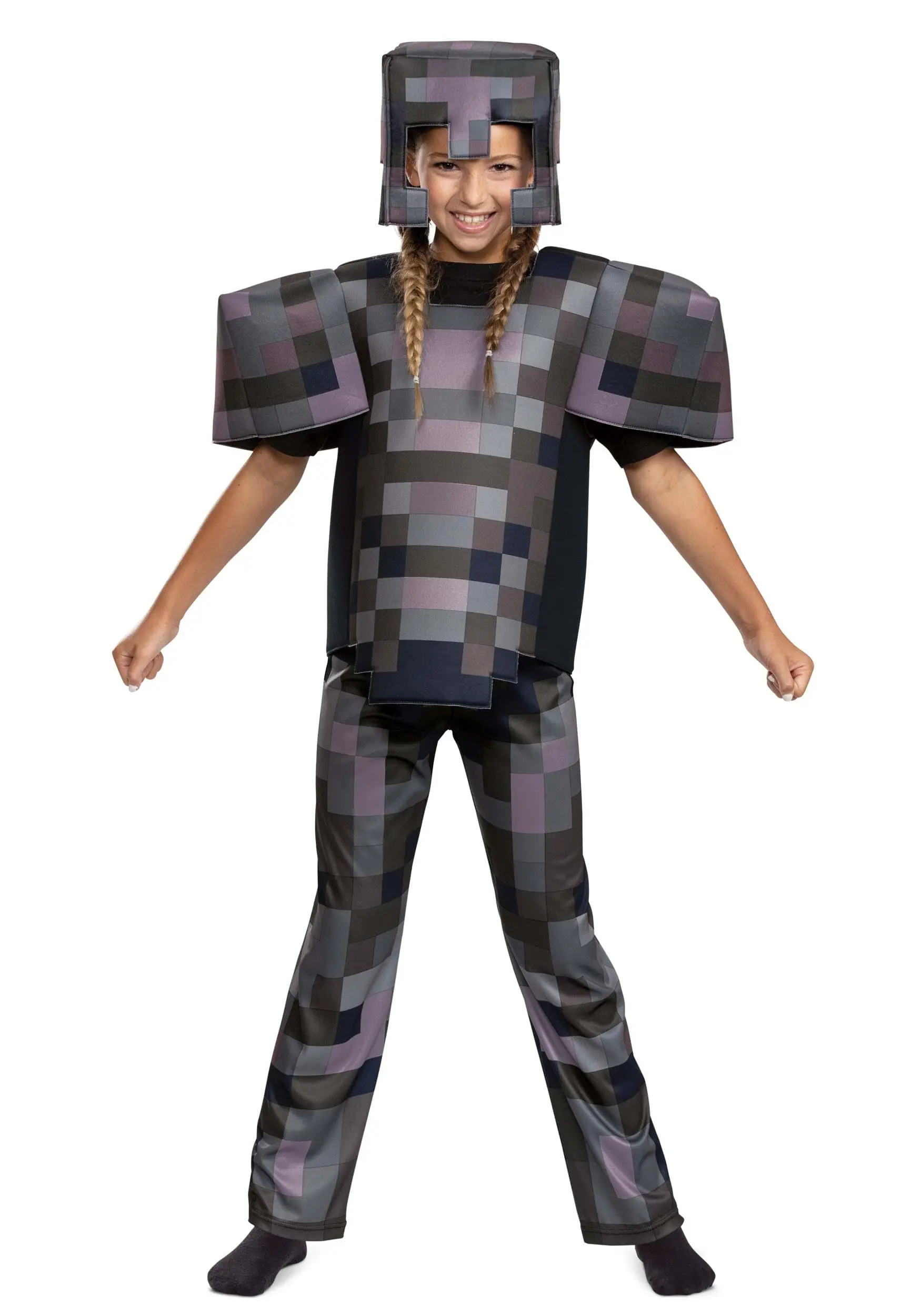 Disguise Minecraft Netherite Armor Deluxe Costume For Kids 5 Disguise Minecraft Netherite Armor Deluxe Costume For Kids - Image 3
