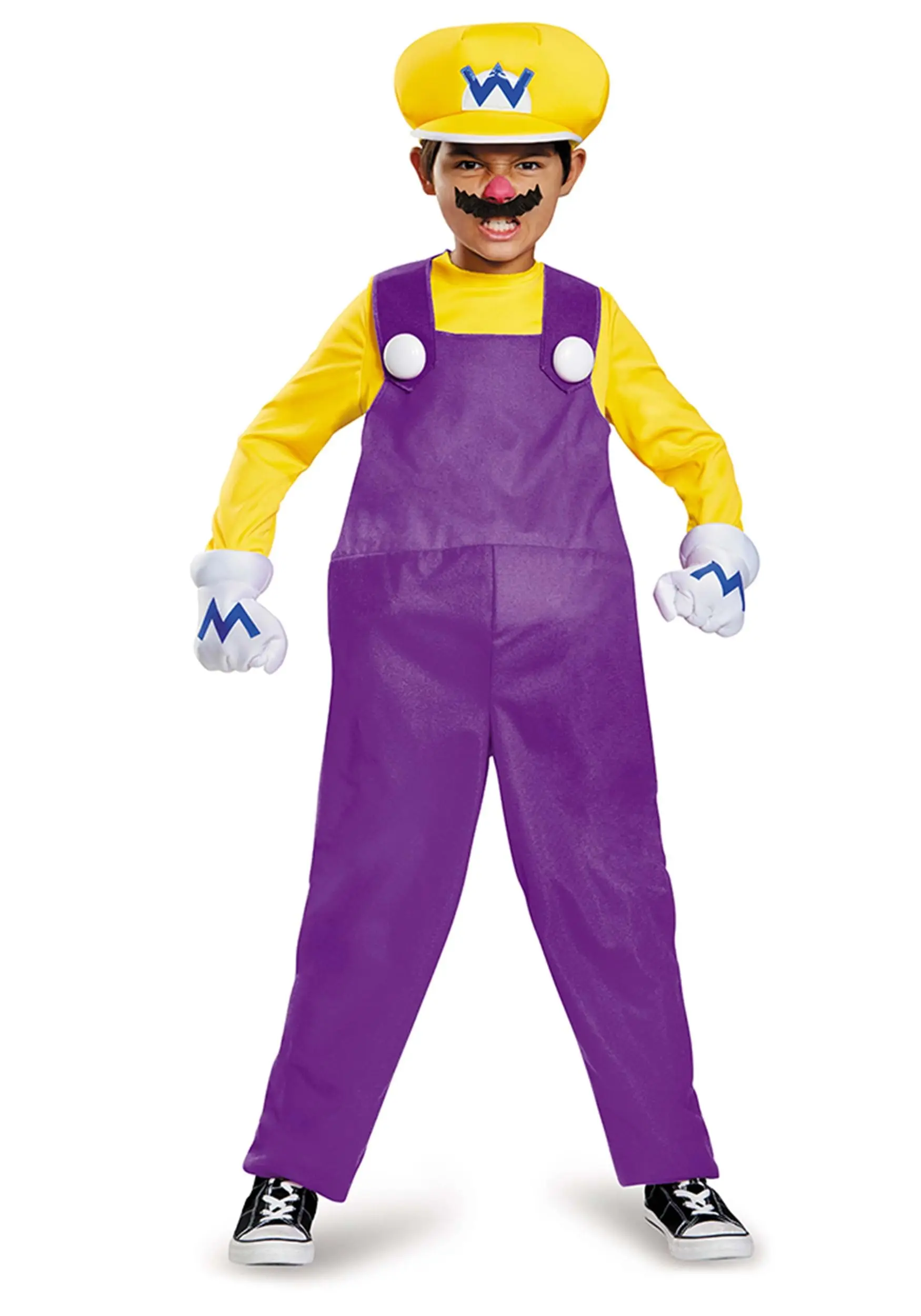 Disguise Wario Deluxe Costume For Kids 3 Disguise Wario Deluxe Costume For Kids