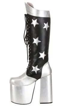 A Leading Role KISS Starchild Boots For Men -Fun Costumes Store kiss starchild boots alt 3