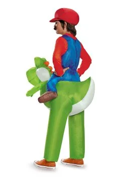 Disguise Mario Riding Yoshi Child Costume -Fun Costumes Store mario riding yoshi child costume alt1