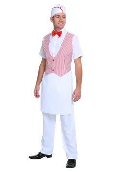 Shangai Jianwuyi Industrial & Commercial Ltd. Adult 50s Car Hop Costume -Fun Costumes Store mens 50s car hop costume 2