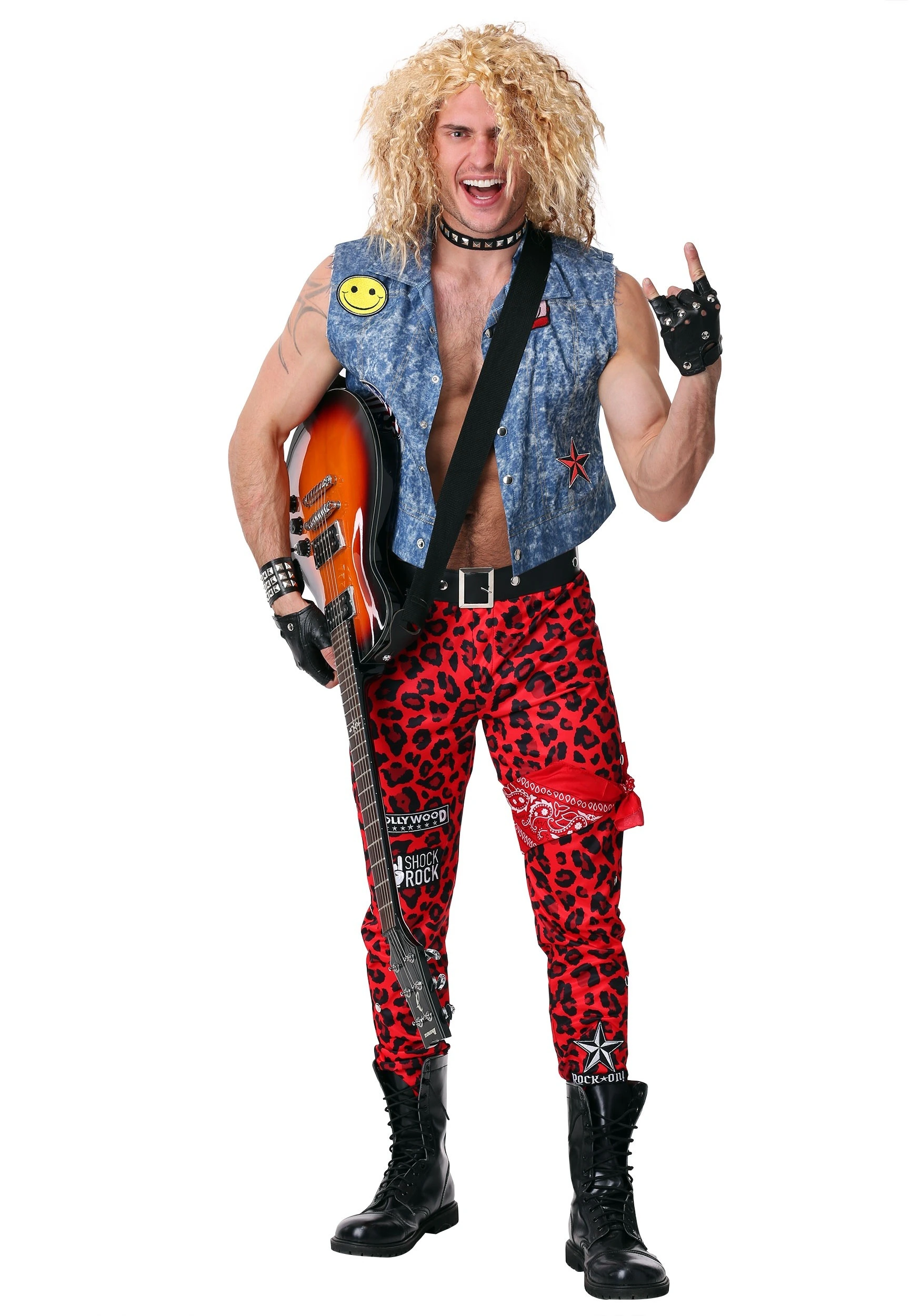 Fun Costumes 80's Rocker Men's Costume 3 Fun Costumes 80's Rocker Men's Costume