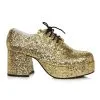 Ellie Gold Glitter Platform Shoes For Men -Fun Costumes Store mens gold glitter platform shoes