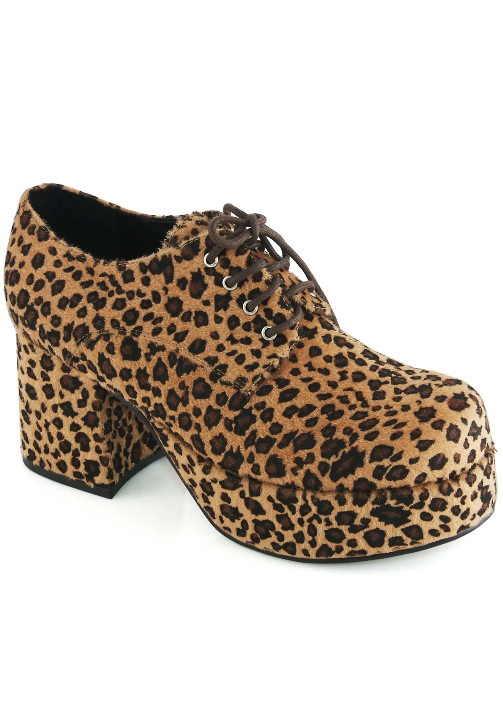 Ellie Leopard Platform Pimp Shoes For Men 3 Ellie Leopard Platform Pimp Shoes For Men