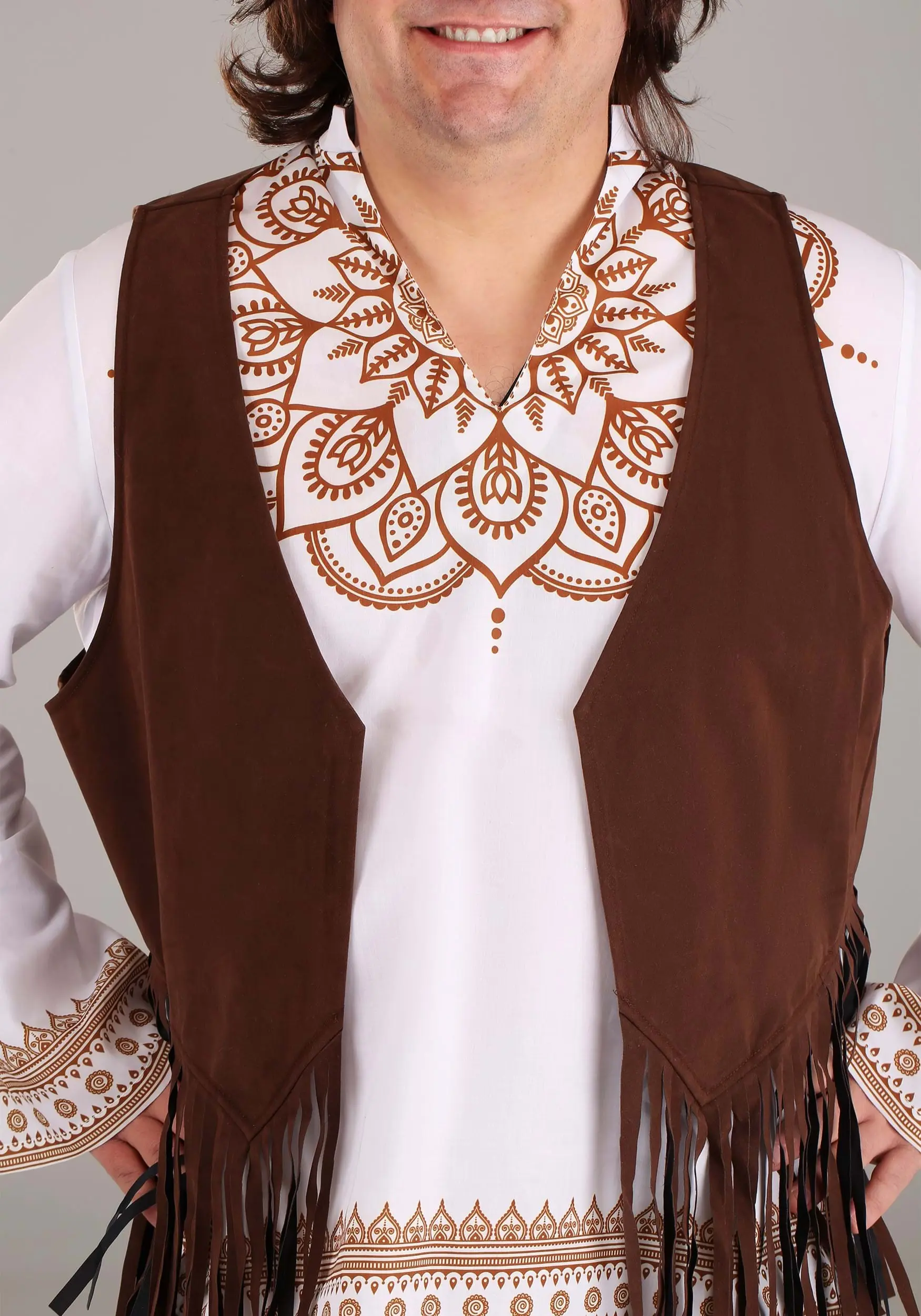 Fun Costumes Woodstock Hippie Plus Size Costume For Men 5 Fun Costumes Woodstock Hippie Plus Size Costume For Men - Image 3