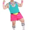 Fun Costumes Plus Size Work It Out 80s Costume For Men