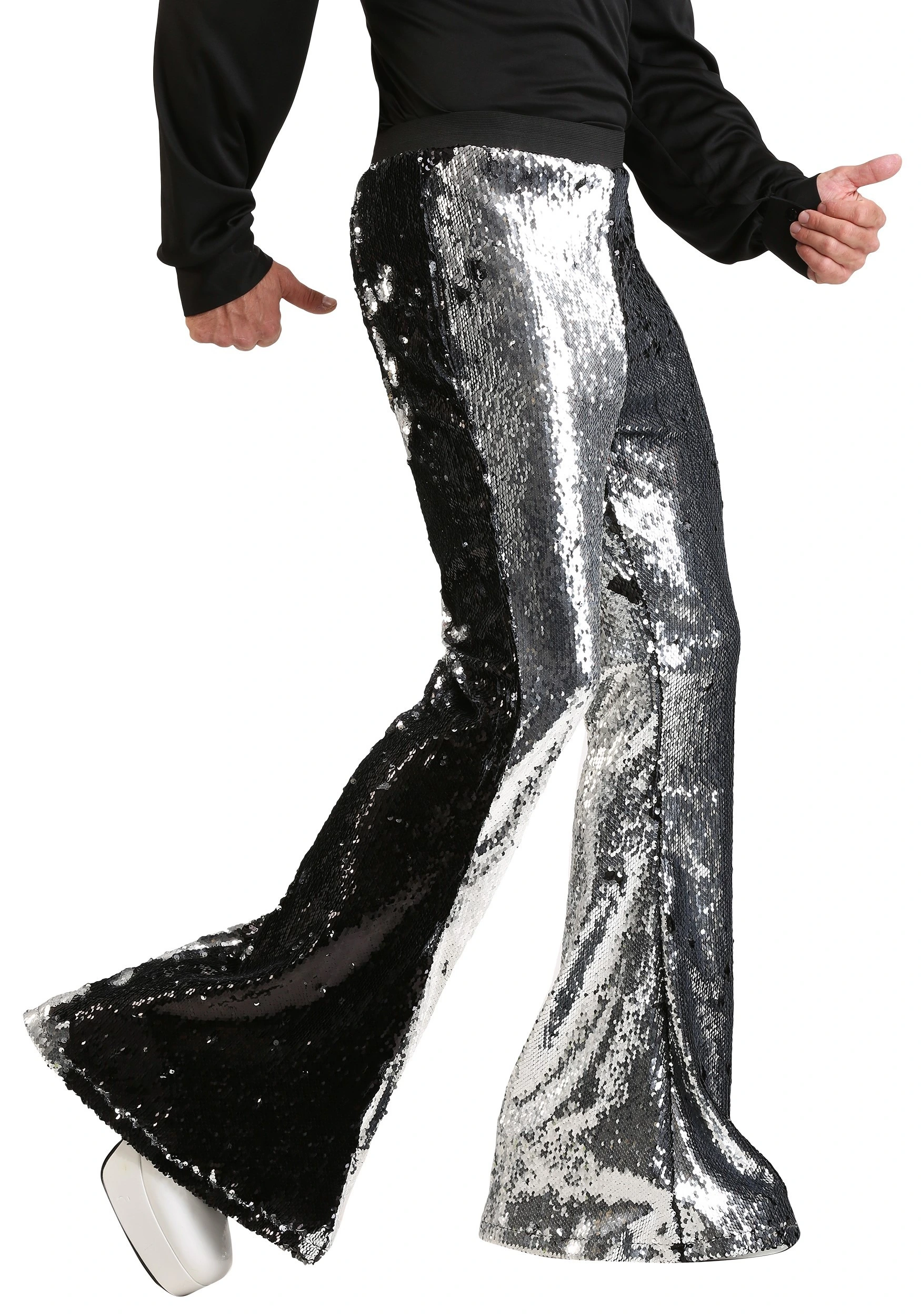 Fun Costumes Men's Reversible Sequin Disco Pants 6 Fun Costumes Men's Reversible Sequin Disco Pants - Image 4