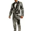 Charades Men's Silver Disco Ball Tuxedo Costume
