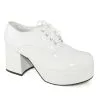 Ellie White Platform Pimp Shoes For Men -Fun Costumes Store mens white platform pimp shoes