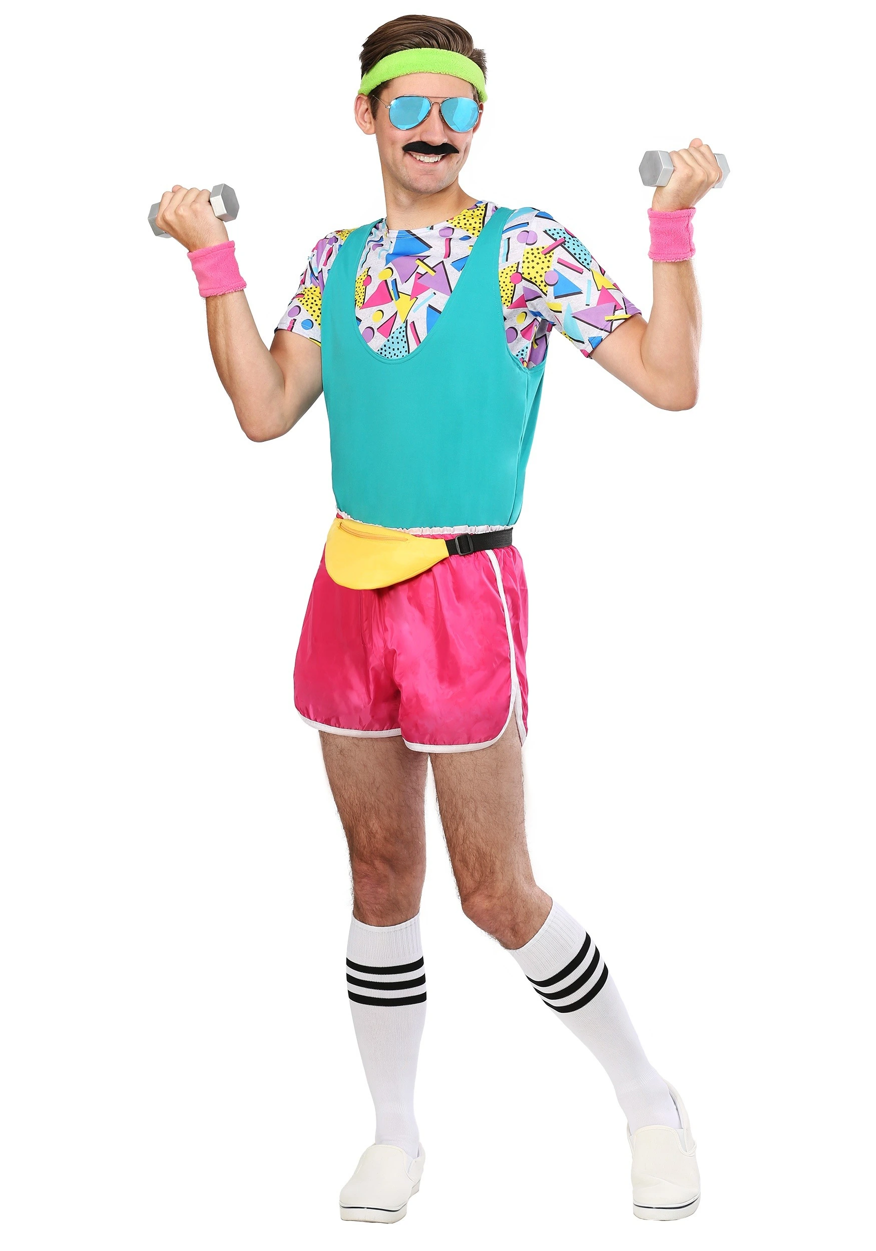 Fun Costumes Men's Work It Out 80s Costume 3 Fun Costumes Men's Work It Out 80s Costume