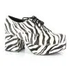 Ellie Zebra Hologram Pimp Shoes For Men -Fun Costumes Store mens zebra hologram pimp shoe