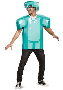 Disguise Minecraft Armor Classic Adult Costume 8 Disguise Minecraft Armor Classic Adult Costume -Fun Costumes Store minecraft armor classic adult costume alt 2