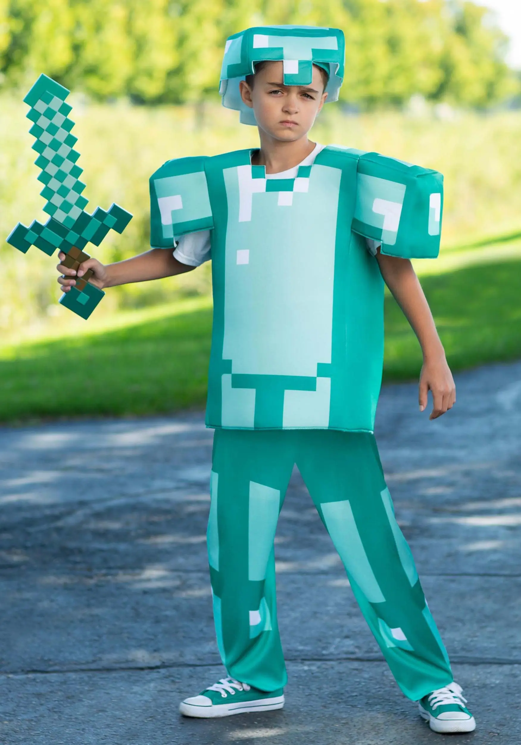 Disguise Deluxe Minecraft Armor Kid's Costume 5 Disguise Deluxe Minecraft Armor Kid's Costume - Image 3